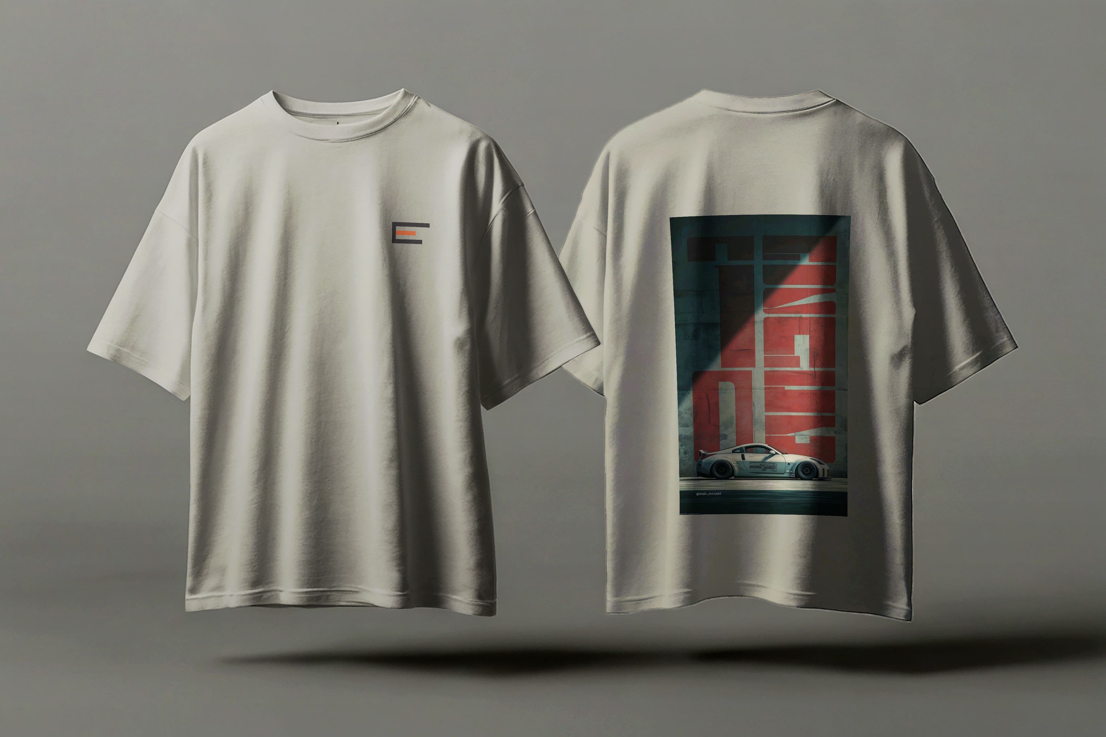 Off White Drop Shoulder Tshirt for MEN E01